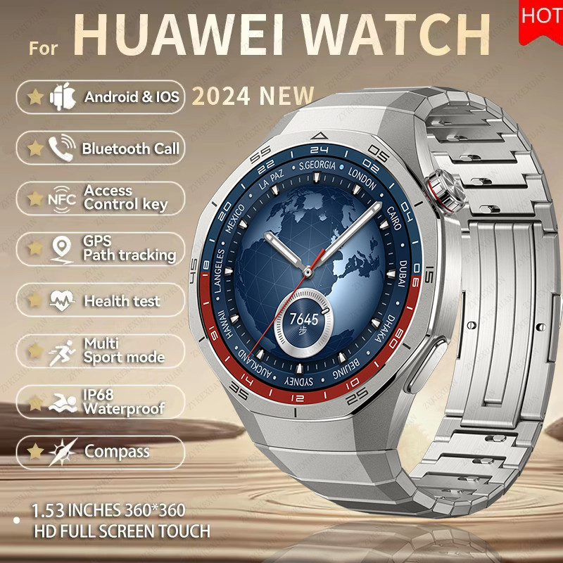 Huawei Gt5 Pro SmartWatch À Prova D'água Água NFC GPS Rastreador