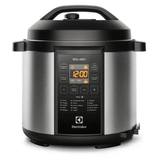 Panela de Pressão Elétrica Electrolux por Rita Lobo 6L Preta Experience Digital (PCC20) em Oferta na Shopee