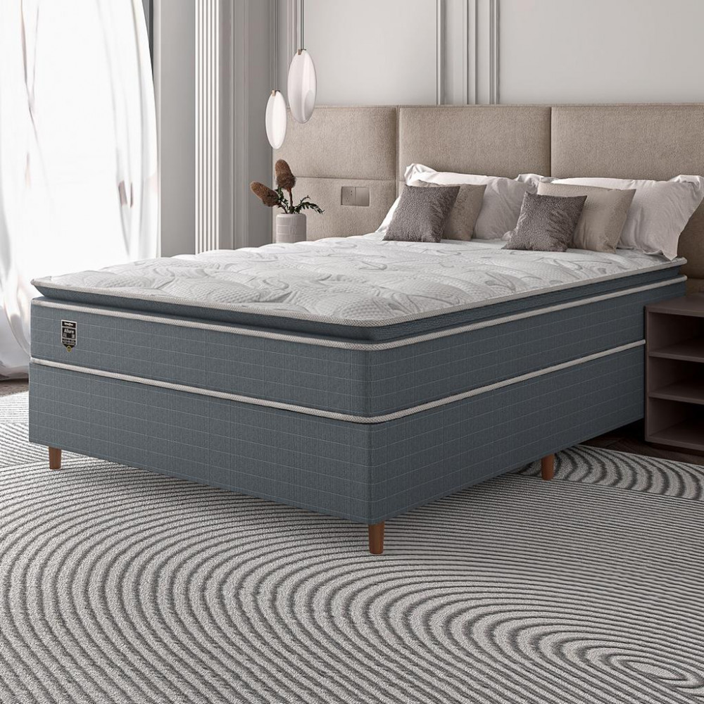 Cama Box Casal 138cm Pillow Top Allure Umaflex | Shopee Brasil