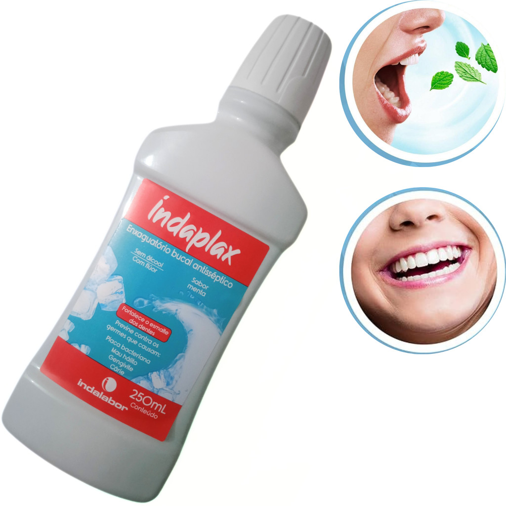 Enxaguante Bucal P/ Mau Hálito Sabor Menta Boca Refrescante | Shopee Brasil