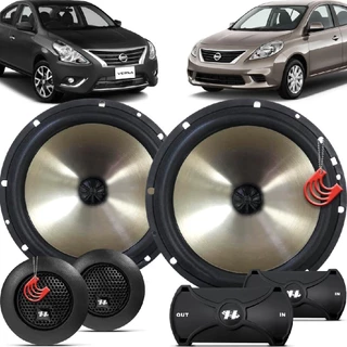 Kit Alto Falantes Dianteiros Nissan Versa 2011 até 2020 - Hurricane Platino Duas Vias 320w em Oferta na Shopee