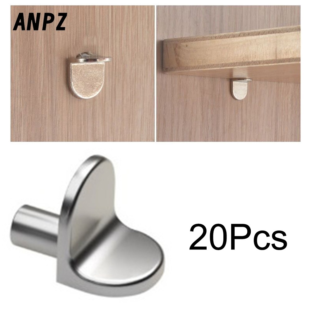 ANP 20x Pinos De Suporte De Prateleira 5mm Gabinete Em Forma De L Prata