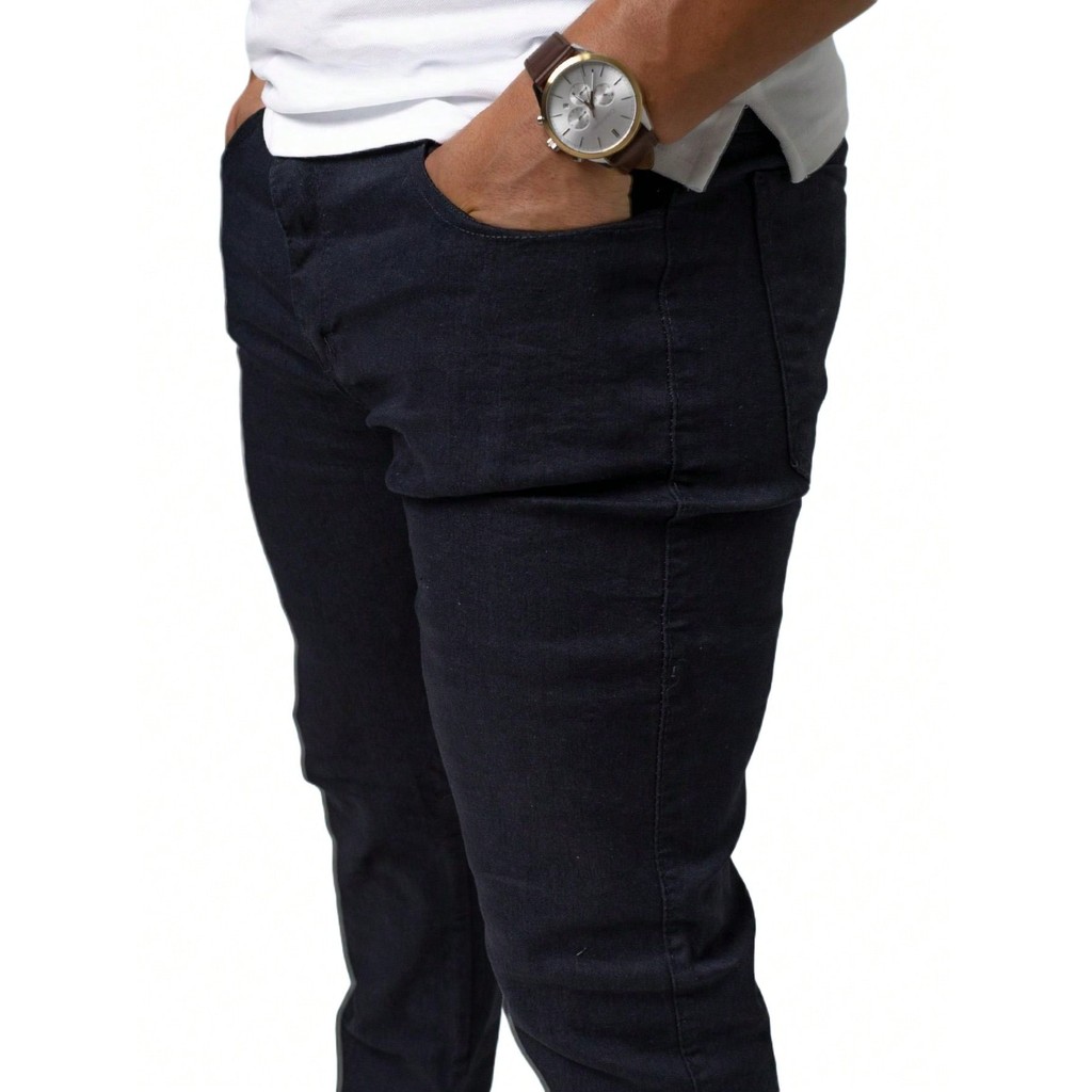 Calça Jeans Masculina SLIM PRETA Confortável envio imediato - Calca com elastano