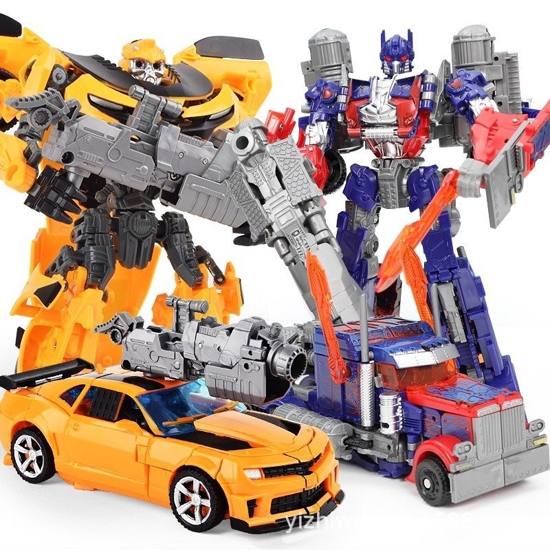 Brinquedo Grande Transformers Optimus Prime Bumblebee Robôs Carro 