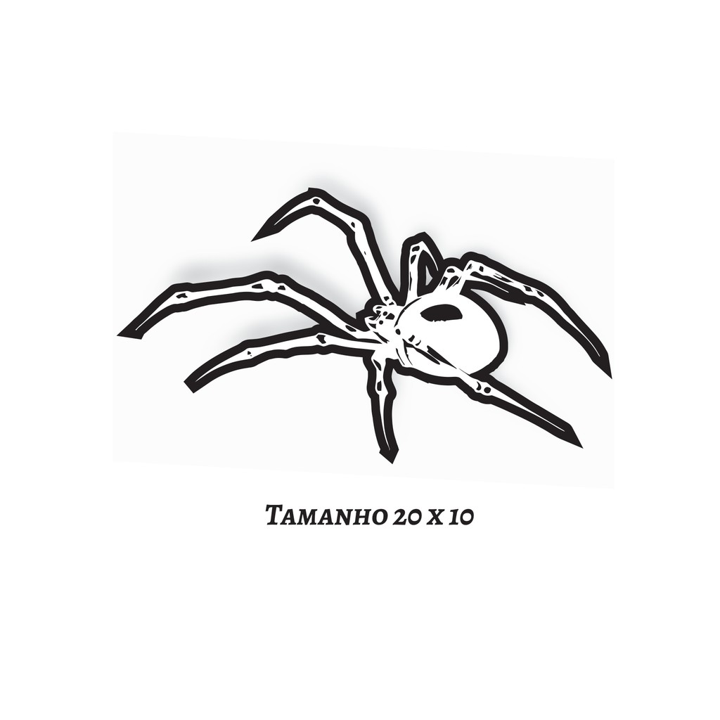 ADESIVO DA ARANHA - ORIGINAL - PARA MOTOS , TANQUE DE MOTO, CAPACETES ...
