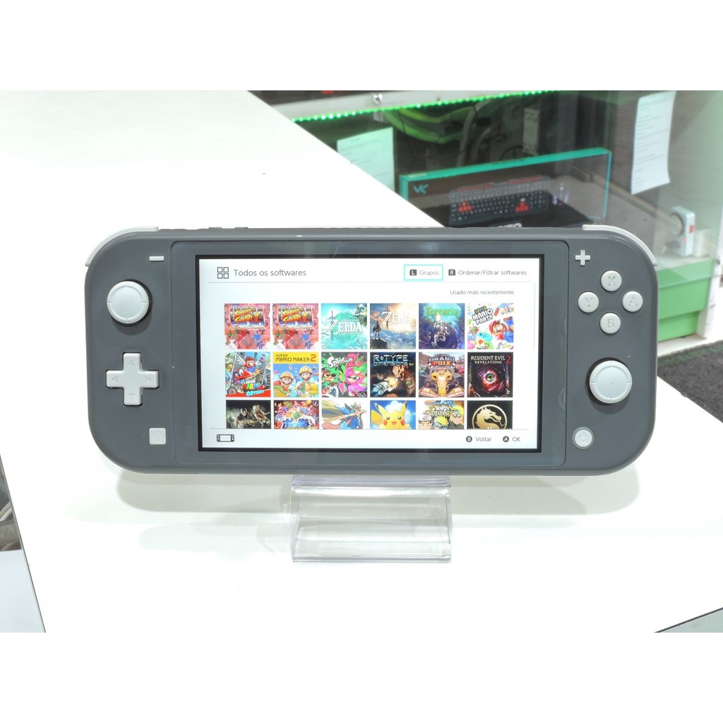 Nintendo Switch Lite 32gb Com Modship E Com Cartão De 256gb