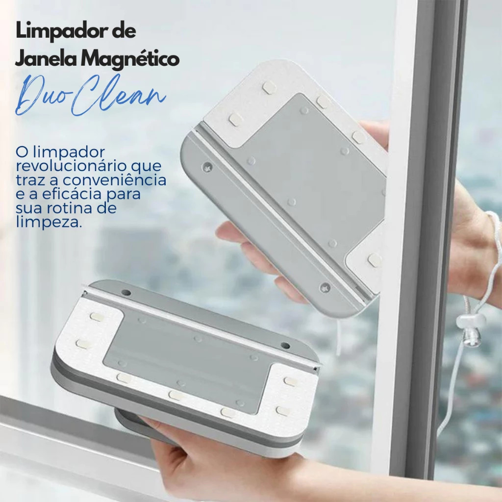 Limpador de Janelas Magnético Duplo Limpa Vidros Escova Lavar Limpeza ...