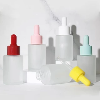 20ml 30ml 50ml Garrafa Conta-Gotas De Óleo Essencial Vidro Fosco Viagem Vazio Recarregável Essência Sub