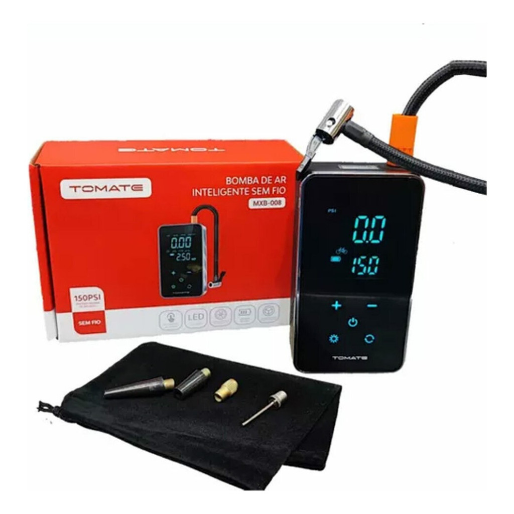 Bomba De Ar Sem Fio: Calibragem Inteligente De Pneus | Shopee Brasil