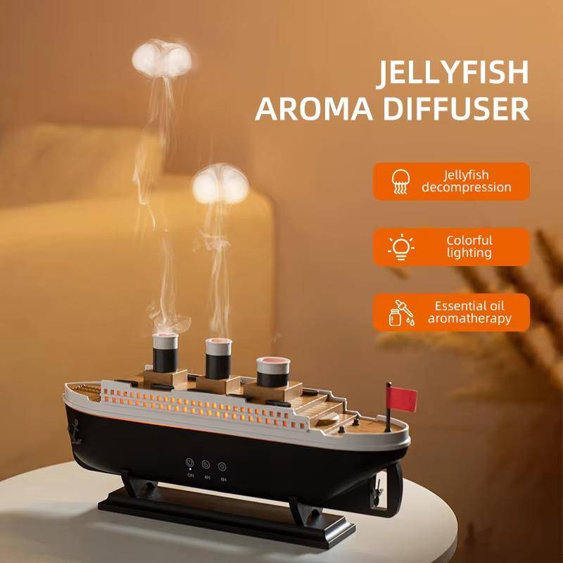 Luxo Oceano Forro Elétrico Aroma Umidificador De Ar Navio Cruzeiro Modelo Aromaterapia Difusor Para Casa Quarto Decorar