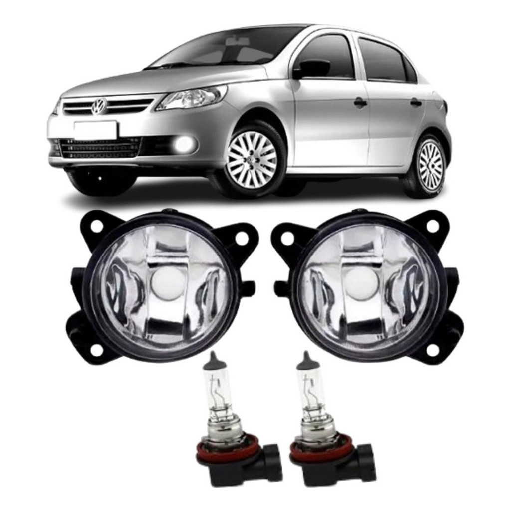 Par Farol De Milha Neblina Vw Gol G5 2008 2009 2010 2011 2012 2013 Com ...