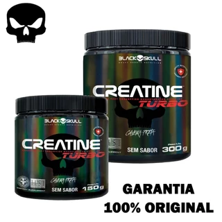 Creatina Black Skull Creatine Turbo 300g ou 150g Caveira Preta Monohidratada em Oferta na Shopee