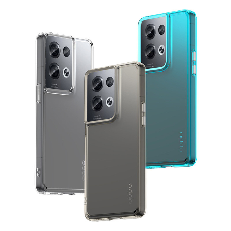 SEAHAI Cover Per Oppo Reno 8 Pro 5G, Custodia In Silicone Morbido Con Paraurti In Gel E Tecnologia Cuscino D'aria – Blu