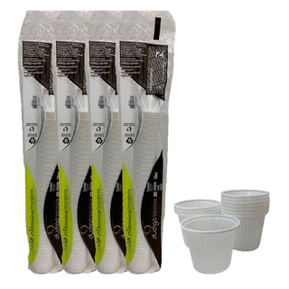Copo Descartável 50ml Branco 1000 Copos Plástico Café Chá Dudigo