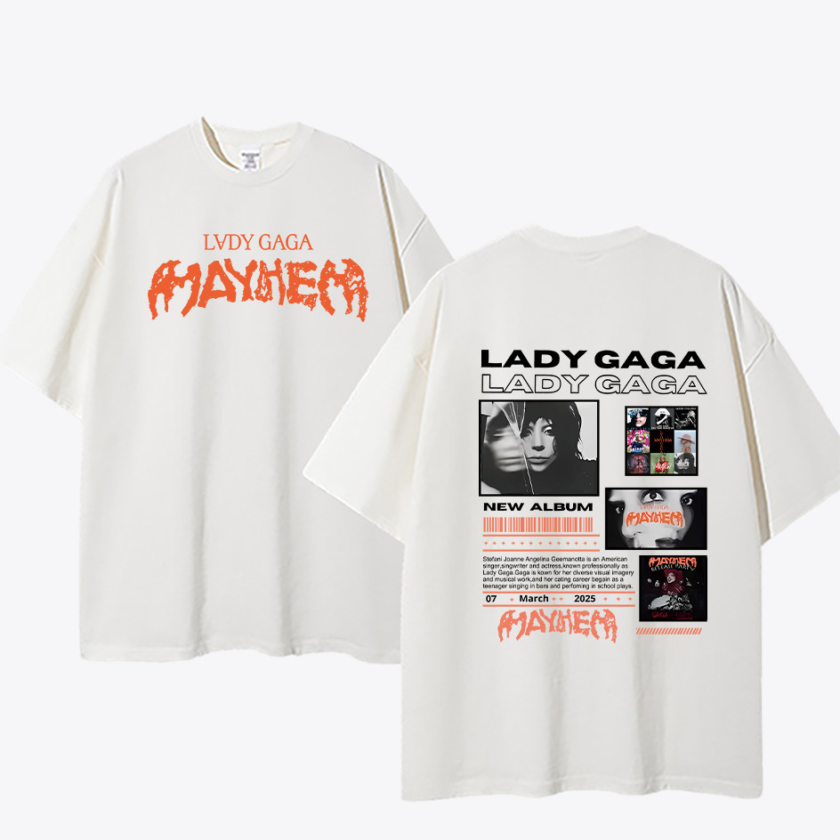 Camiseta Graphic Tee Tshirt Lady Gaga Mayhem 2025 Blusa Unissex