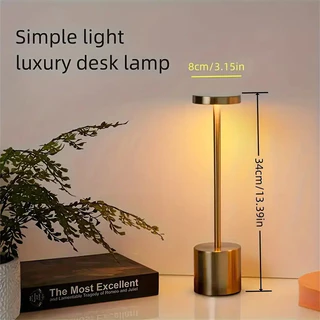 Luminária Recarregável  de Mesa Abajur Cabeceira Escrivaninha LED 3 em 1 Recarregável USB-C