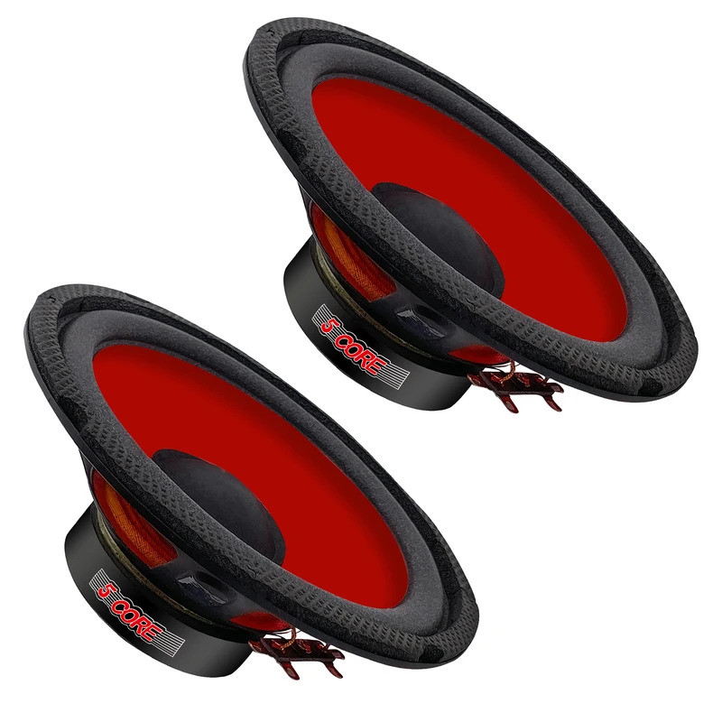 5 Alto-falante Subwoofer de 6 Polegadas 300Watts Subwoofer para Carro ...
