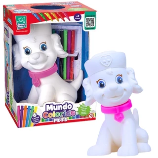 Brinquedo Pets Enfermeira Mundo Para Pintar 643 Super Toys