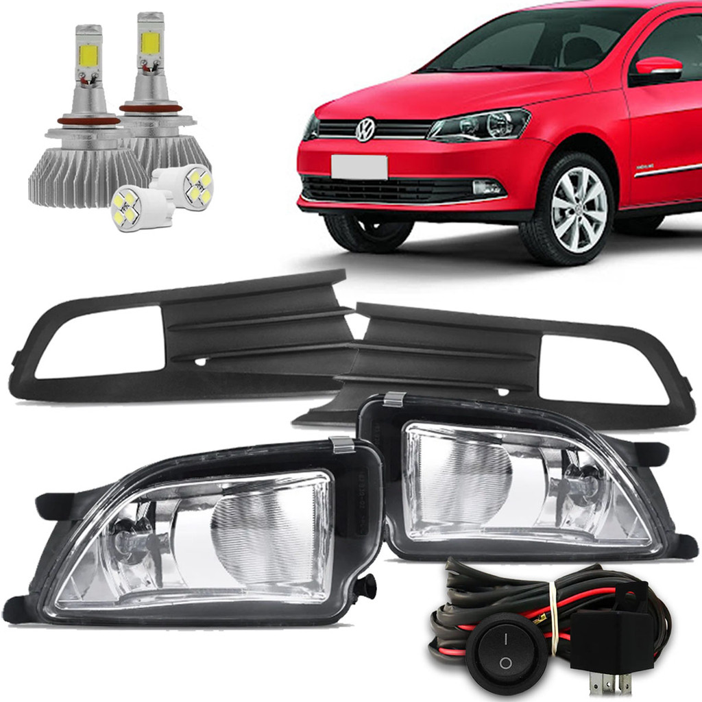 Kit Farol De Milha Neblina Auxiliar Gol Voyage G6 2013 2014 2015 2016 ...