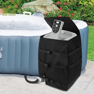 Banheira De Hidromassagem Spa Aquecedor Bomba Capa Resistente Inflável Com Zíper SHOPABC3917