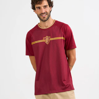 Camisa Fluminense Vinho Dourado, Resenha, Rolê e Raiz Masculina