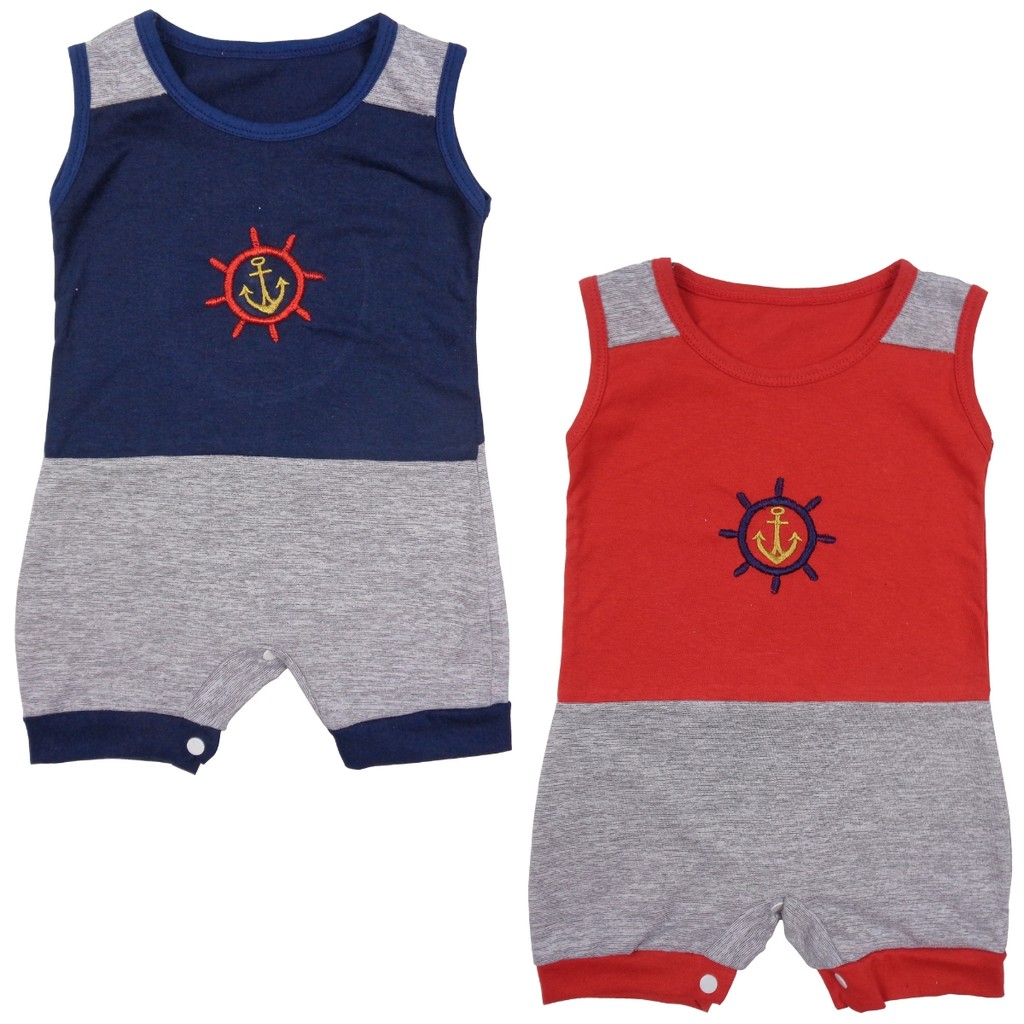 Macacão Marinheiro Bebê Recém-nascido Menino Kit Com peças