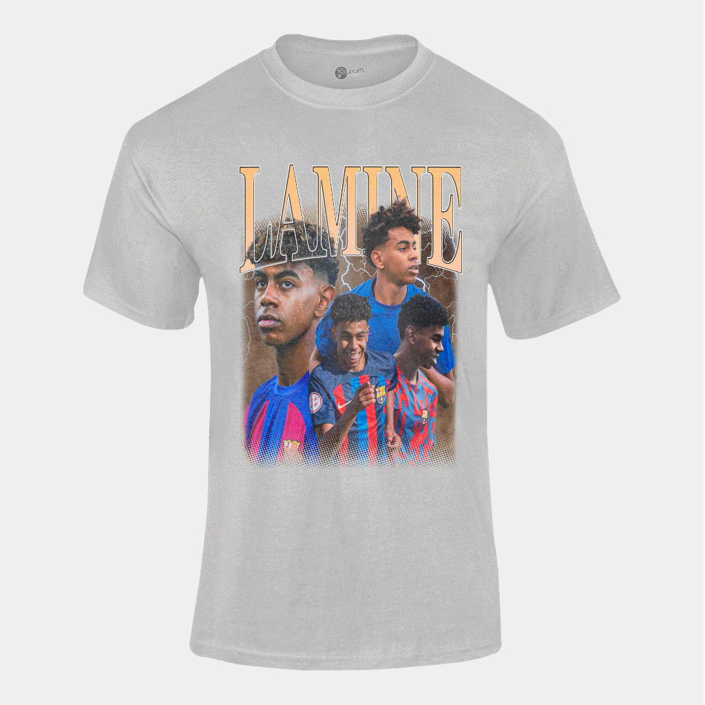 Camiseta Algodão Unissex - Lamine Yamal Barça Barcelona - Graphic