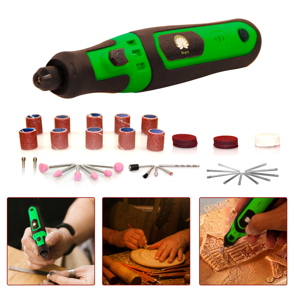 Micro Retifica Bateria Com Maleta e 65 Acessórios 3.7V USB-C