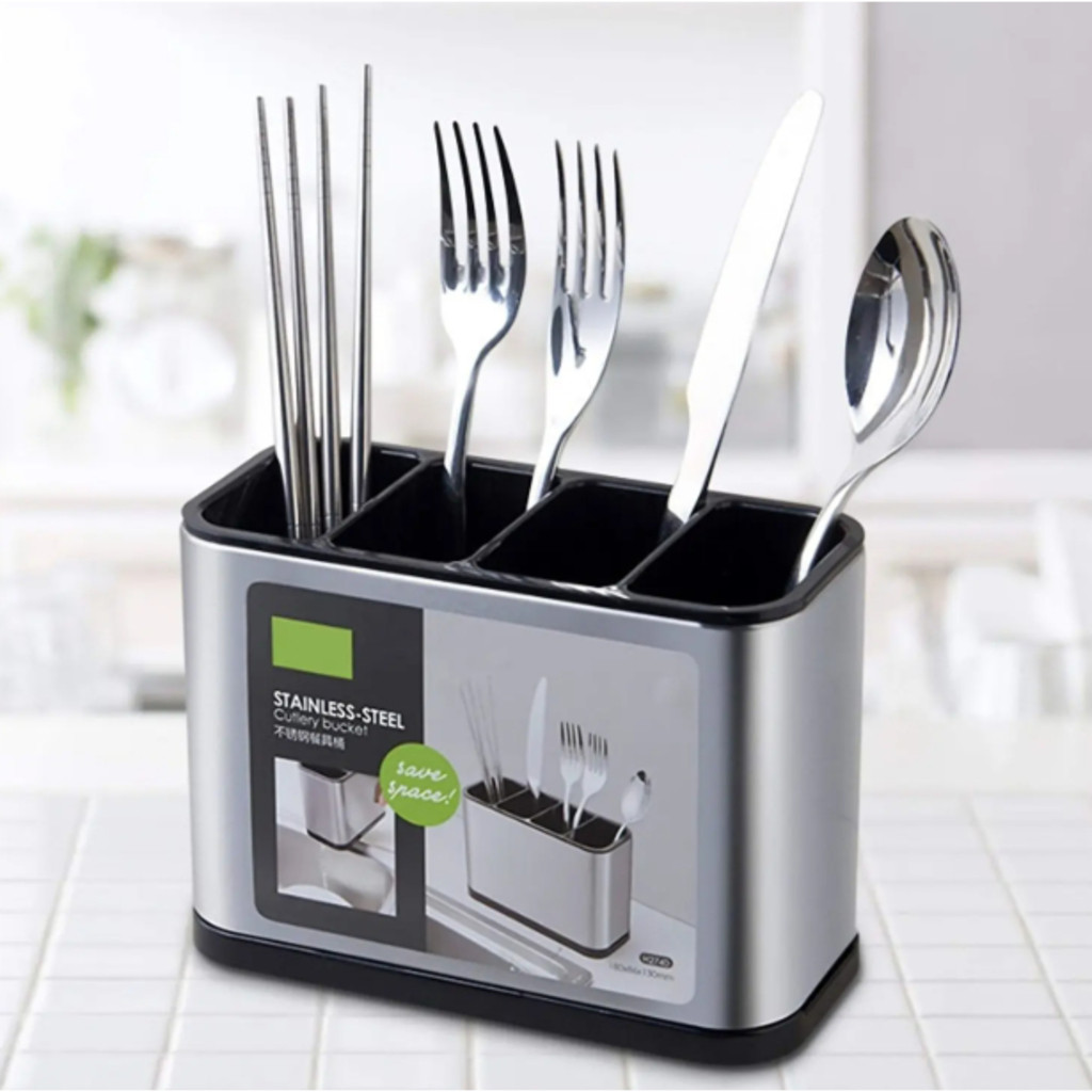 INLIS ANA Porta Talheres Escorredor Aço Inox Vazado Pia Cozinha