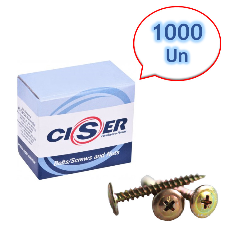 Parafuso Philips Flangeado 3,0x25 Mdf - Caixa Ciser 1000un | Shopee Brasil