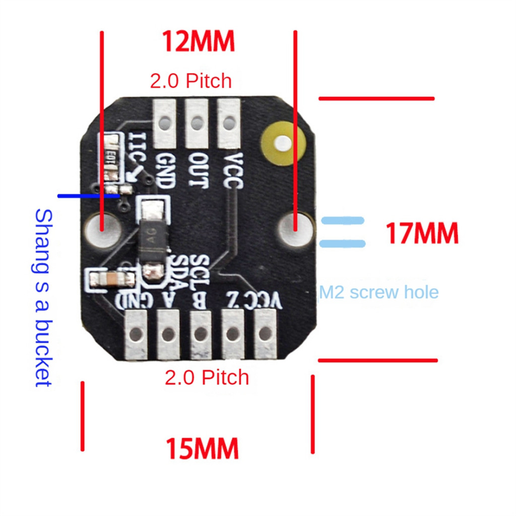 Módulo Codificador Magnético MT6701 PWM/I2c De Motor Sem Escova