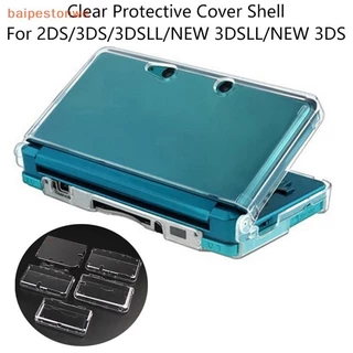 [baipestonwe] Capa Protetora Transparente Com Divisão Caso Filme De Tela LCD Protetor Para 2DS 3DS 3DSLL Novo 3DS