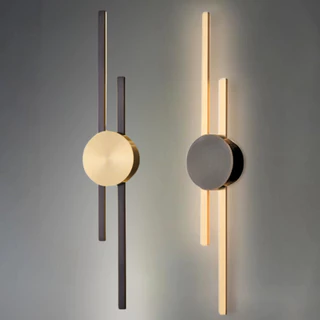 Luminária Arandela 60cm Barra Linear Duplo LED Minimalista Parede Gimpo KJBD-166-PAI