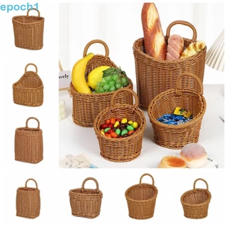 Cestas De Armazenamento De Frutas Vegetais EPOCH1 , Cesta De Suspensão De Vime Tecida Suspensa Prateleira De Parede Durá em Oferta na Shopee