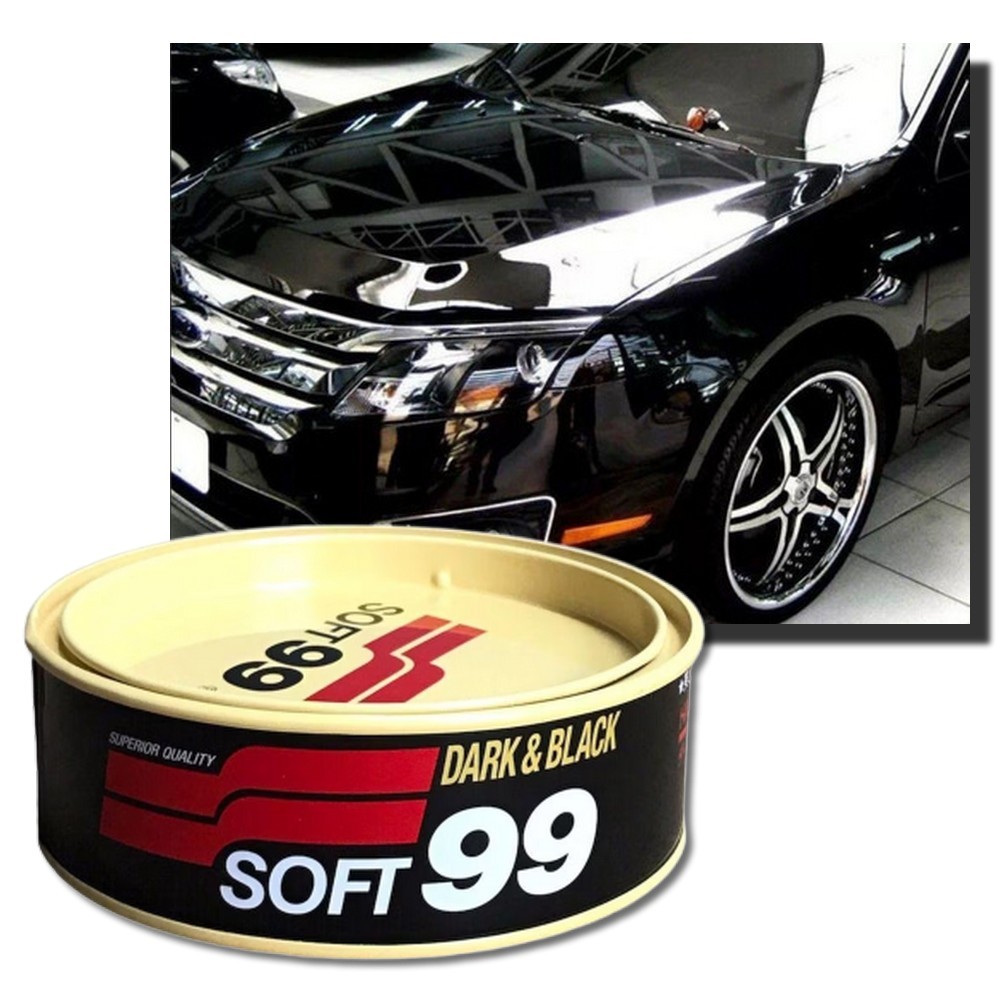 Cera de Carnauba Dark Black Soft99 100g Encera até 25 Carros