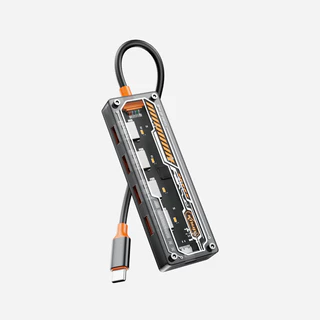 Hub USB 3.0 Tipo C 4 Saídas Alimentação Extra Knup KP-HB505