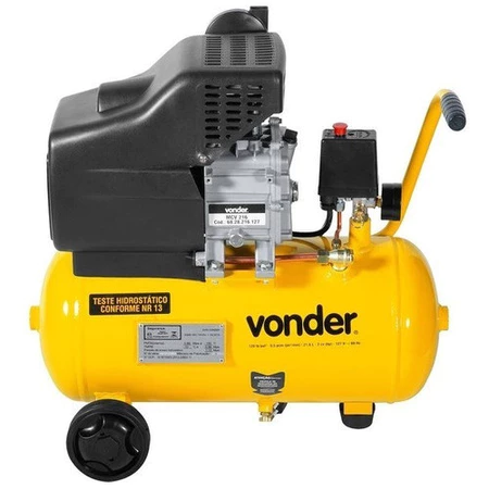 Motocompressor de Ar Compacto e Portátil 8 0 pcm 21 6 litros MCV216 Vonder