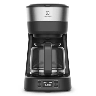 Cafeteira Elétrica Electrolux 30 Xícaras Experience Programável com Timer Cor Inox Preta (ECM25) em Oferta na Shopee