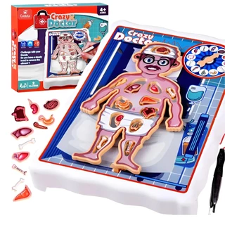 Jogo Doutor Maluco Brincando de Operar Infantil - Castela
