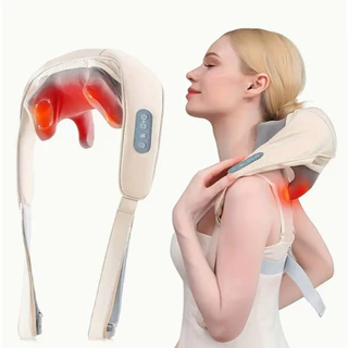 Massageador lombar pescoço Colete Shiatsu Massageador Cervical Ombros Lombar Pescoço Infravermelho Elétrico Bivolt em Oferta na Shopee