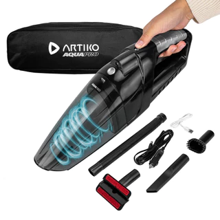 Aspirador De Pó e Água Sem Fio Portátil Veicular Artiko AquaPro 100W Turbo 12V