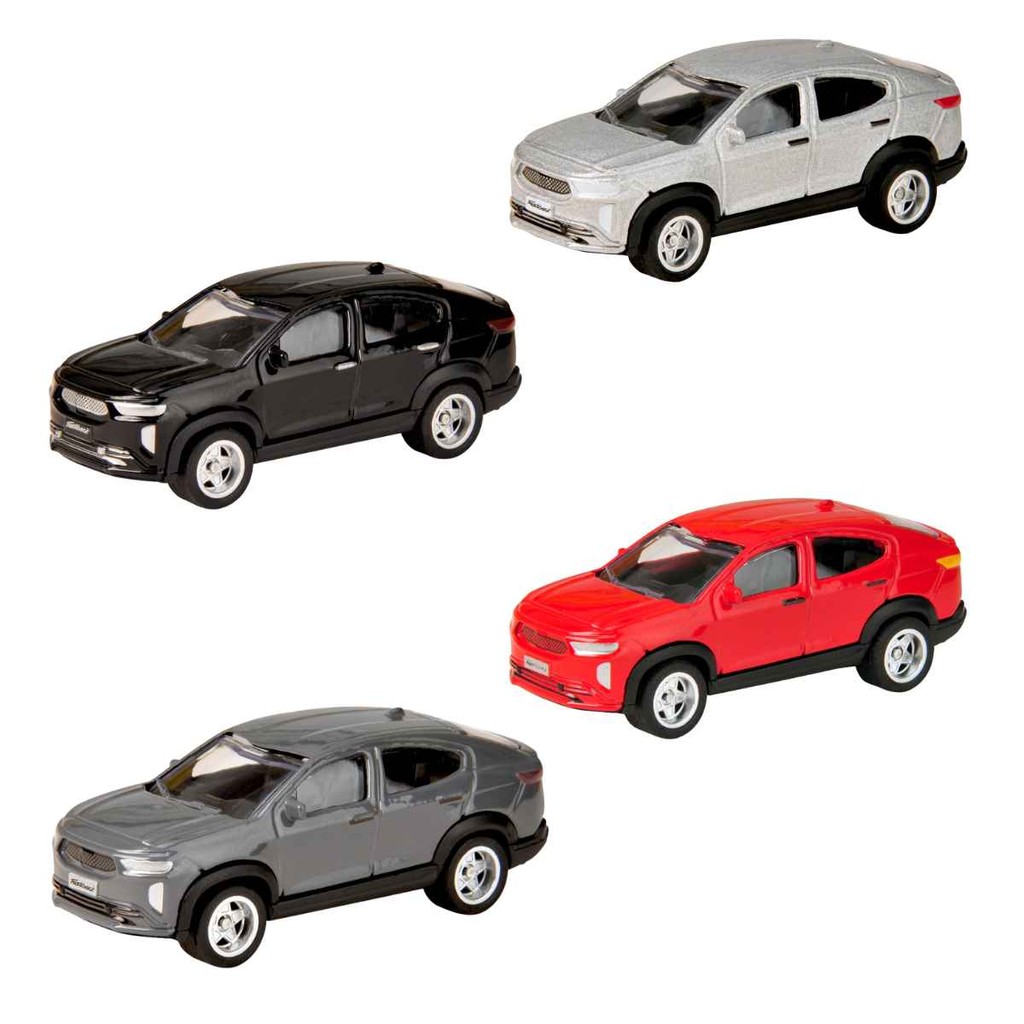 Carrinho De Metal Fiat Fastback 1:64 Original, CKS Toys, Pneus De Borracha, Miniatura Colecionador