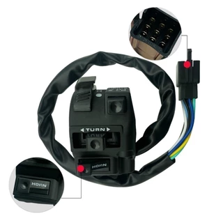 Interruptor Luz Esquerda Honda Titan 125 Ks 2000 2001 9 Fios   marisa em Oferta na Shopee