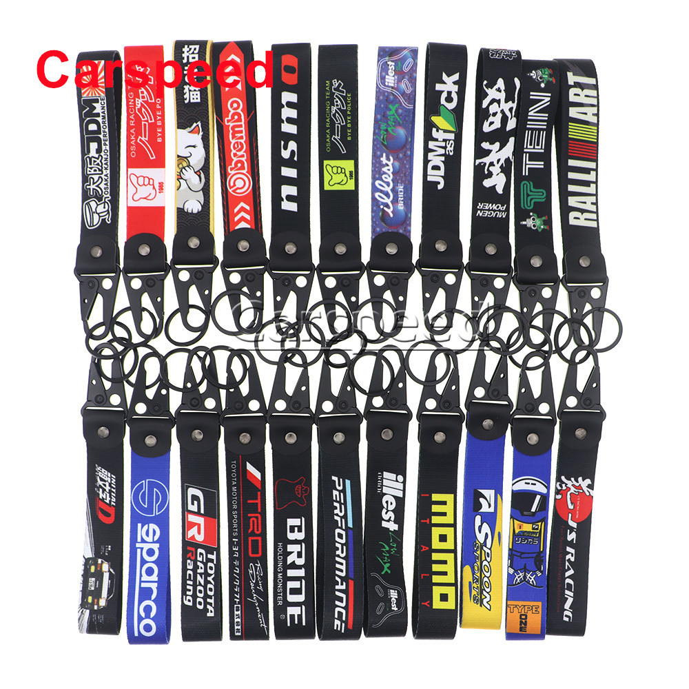 JDM Cultura Alça De Nylon Chaveiro Corrida Mugen TRD RALLIART De Carro ...