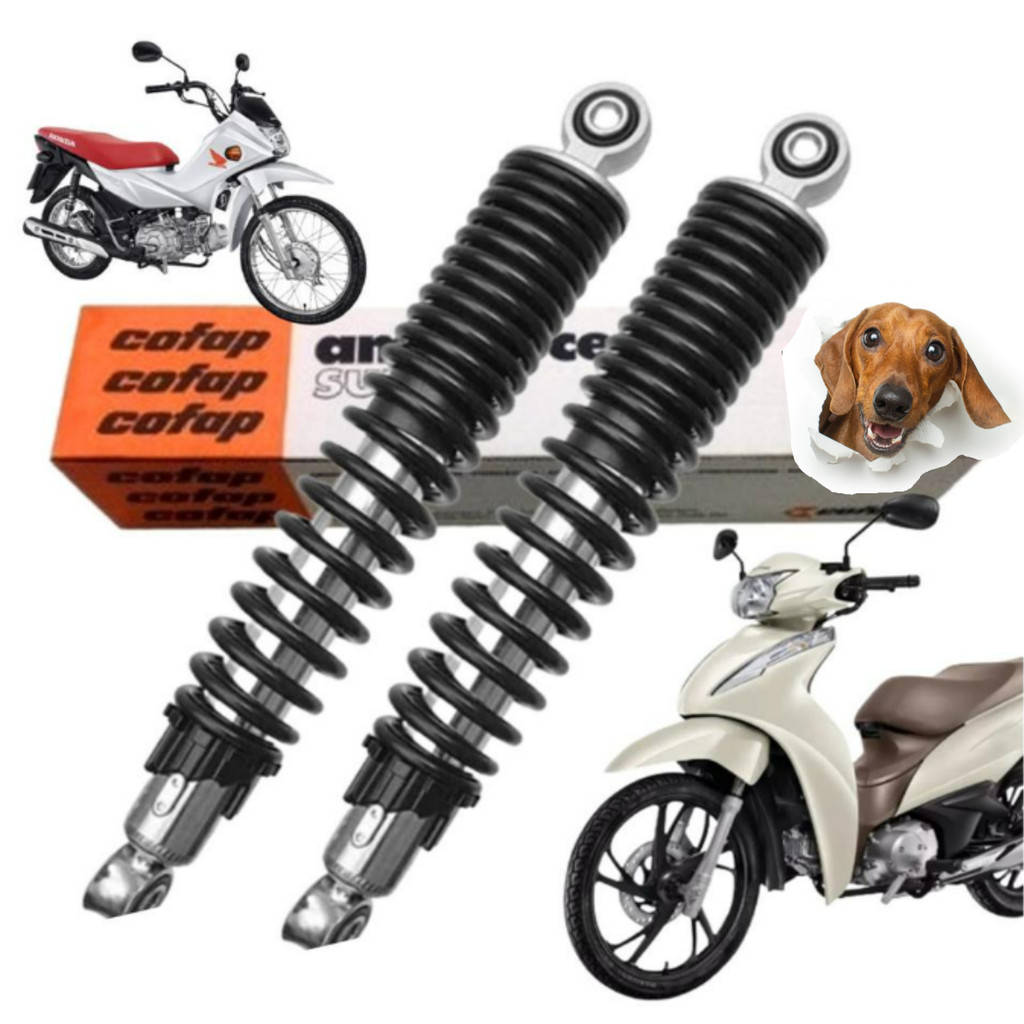 Par Amortecedor Honda Biz Pop 100 110 125 1998 A 2022 Original Cofap ...