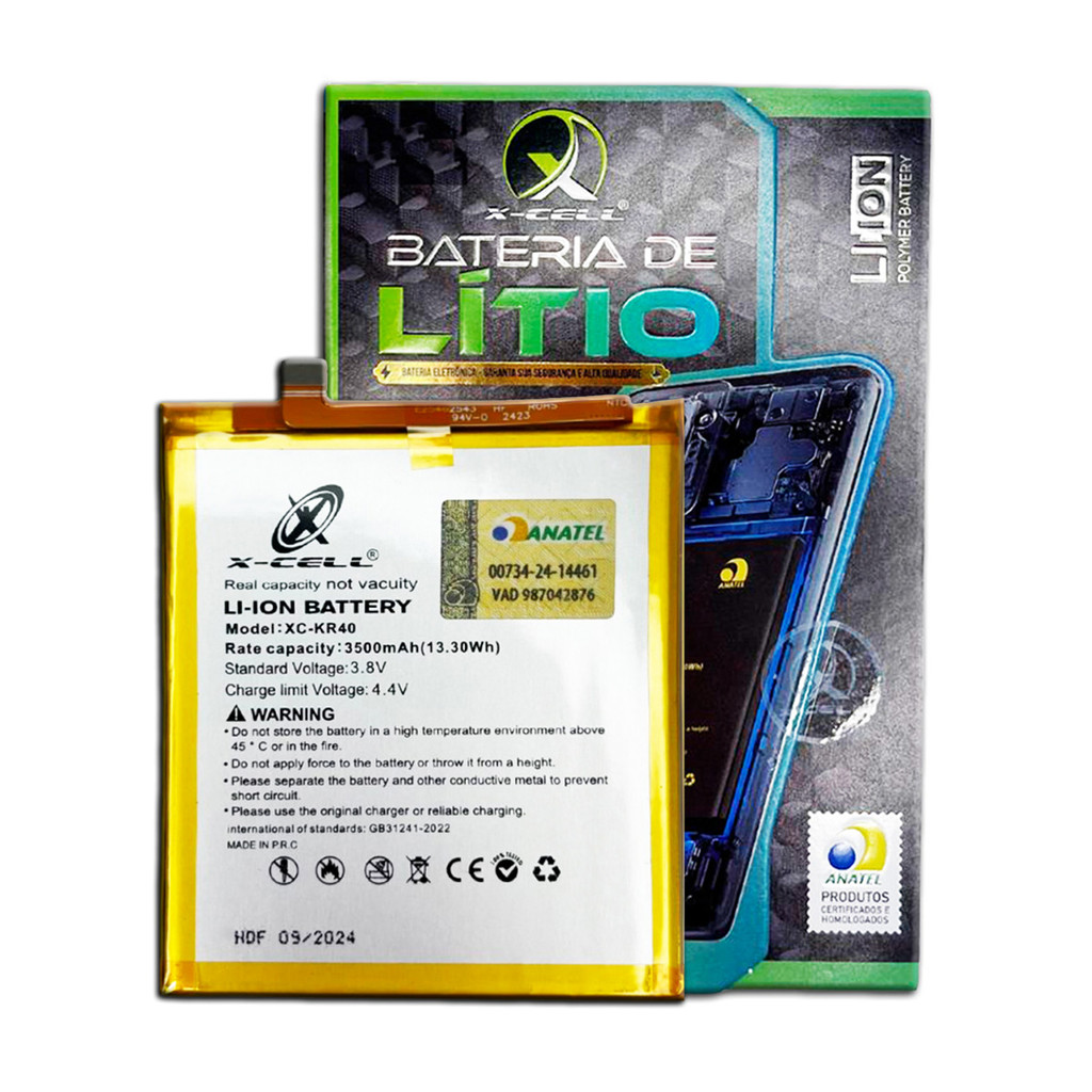 Bateria X Cell compatível com Motorola Moto One Vision One Action KR40 Shopee Brasil