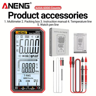 Multimetro Digital Caneta Tensão Amperimetro Kit 6000counts Ture RMS AC DC NCV em Oferta na Shopee