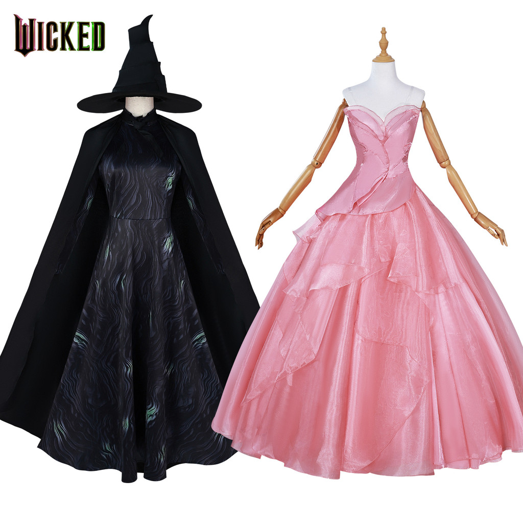 Wicked Glinda Elphaba Bruxa Cosplay Vestido De Princesa Rosa Para ...
