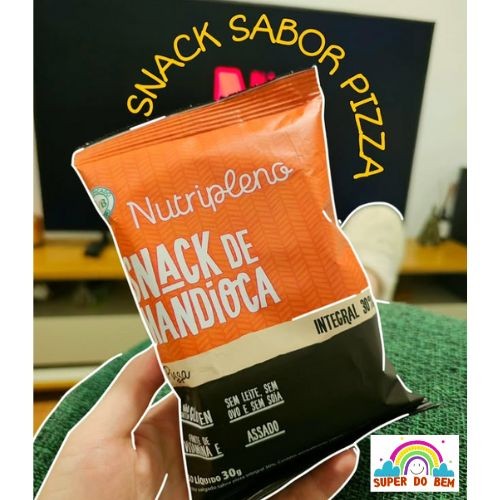 Snack Integral de Mandioca Sabor Pizza Nutripleno 30g | Zero Glúten ...