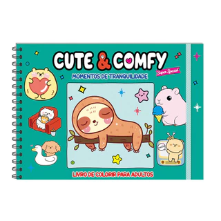 Cute & Comfy Super Special 16 - Livro de Colorir Adulto - Momentos de Tranquilidade - Espiral em Oferta na Shopee